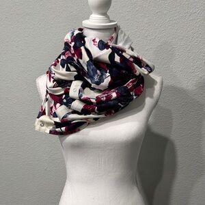 lululemon athletica Floral Scarf - White, Red, and Blue